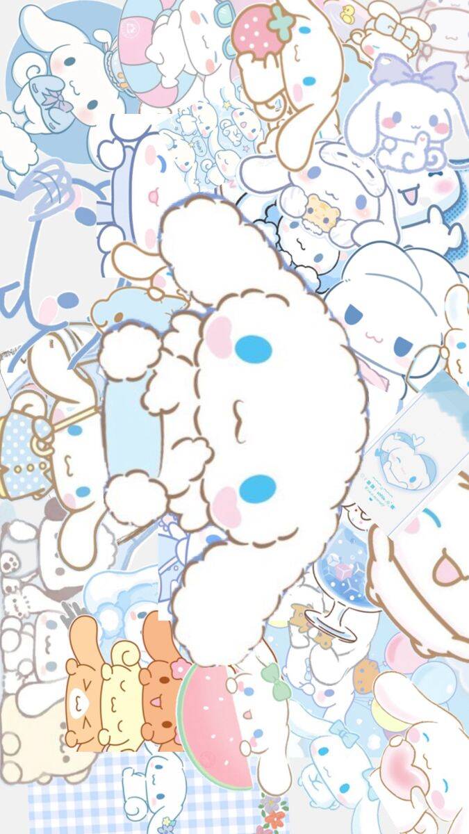 Papel de Parede Cinnamoroll Colorido para Celular