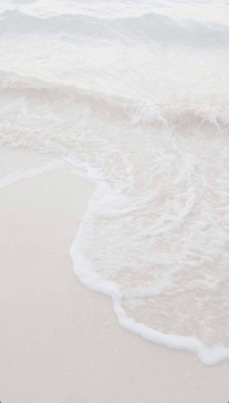 Papel de Parede Branco com Ondas do Mar para Celular/iPhone 4K