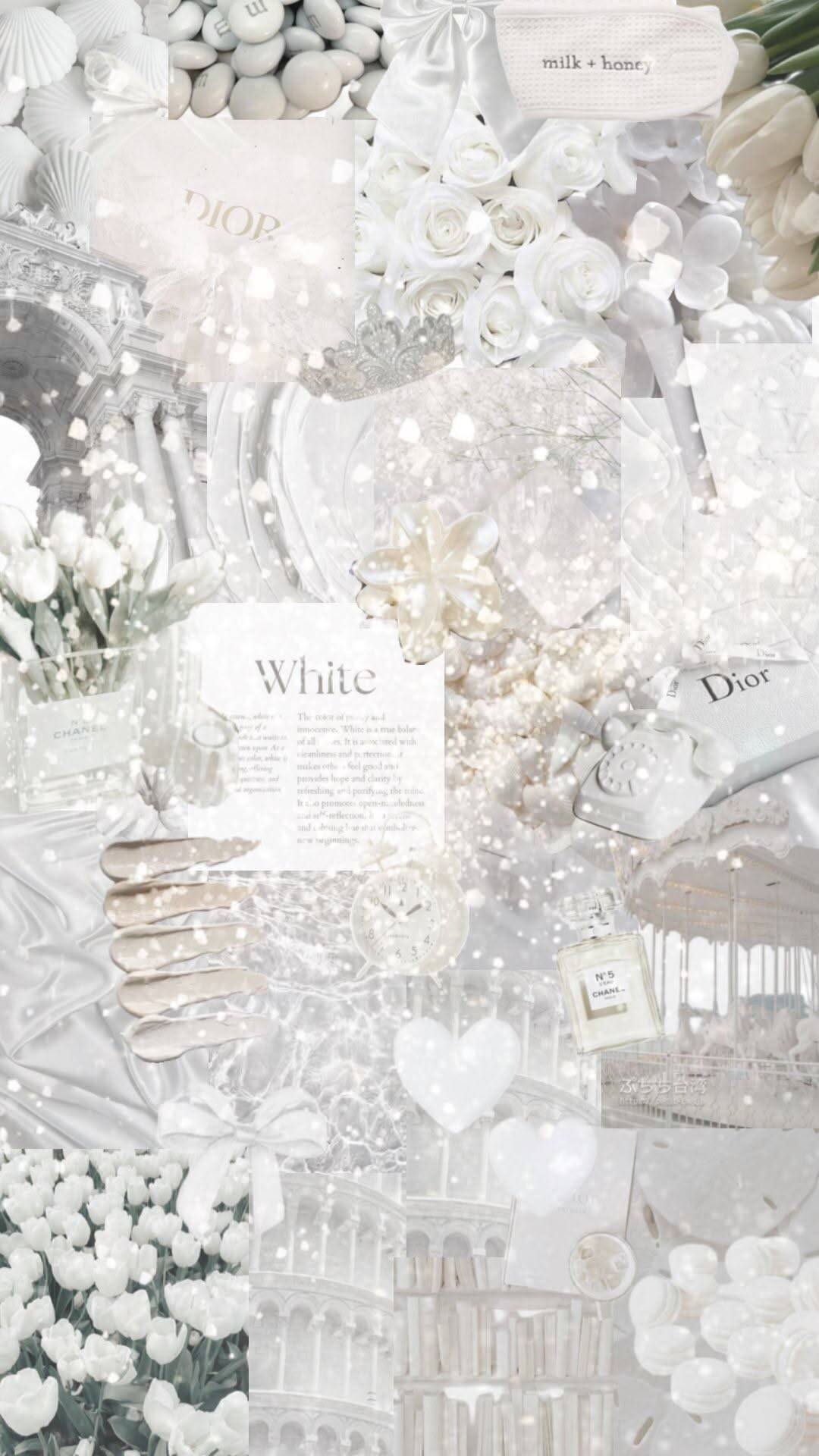 Papel de Parede Branco Aesthetic para Celular/iPhone 4K