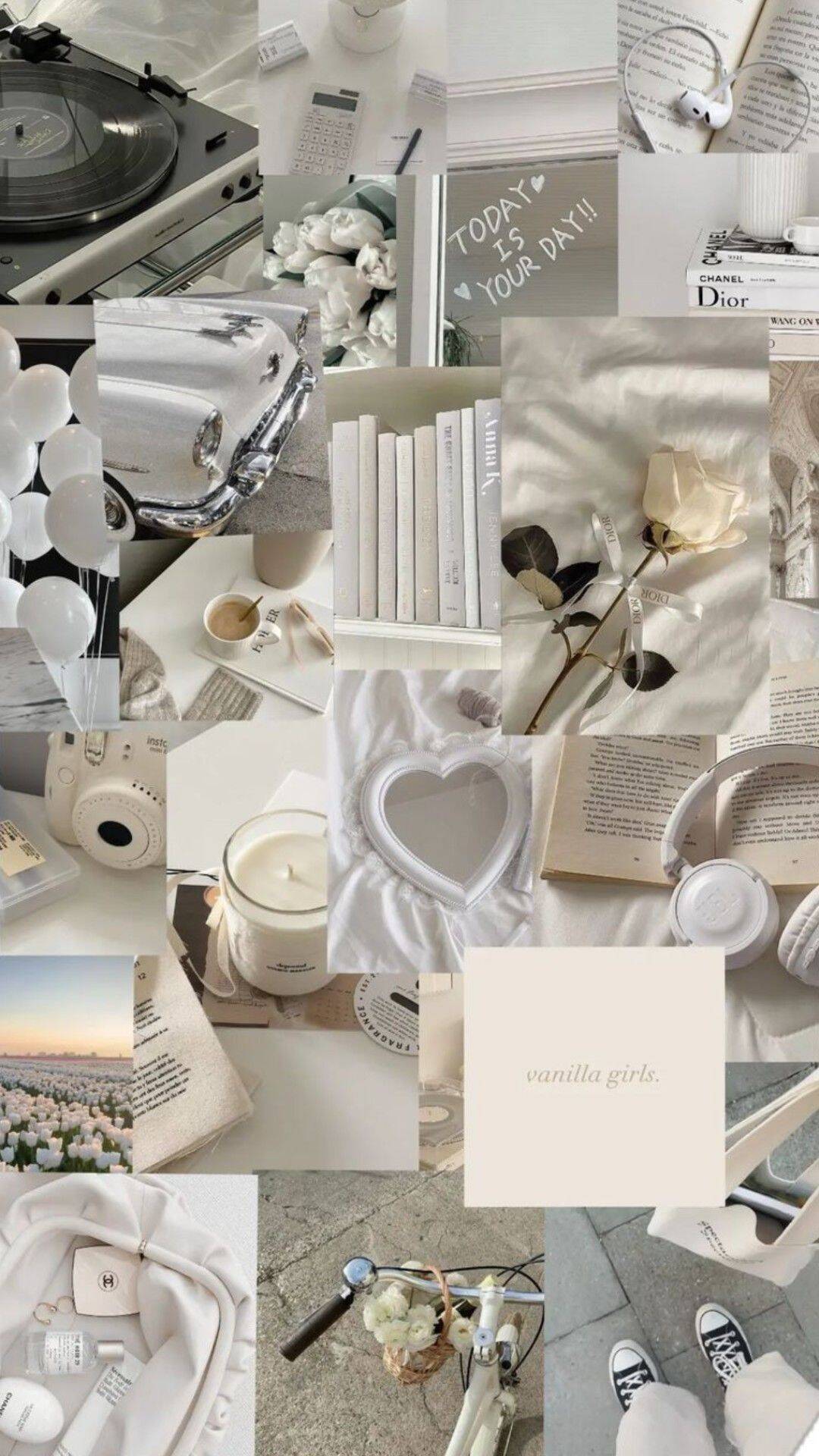 Papel de Parede Branco Aesthetic para Celular/iPhone 4K