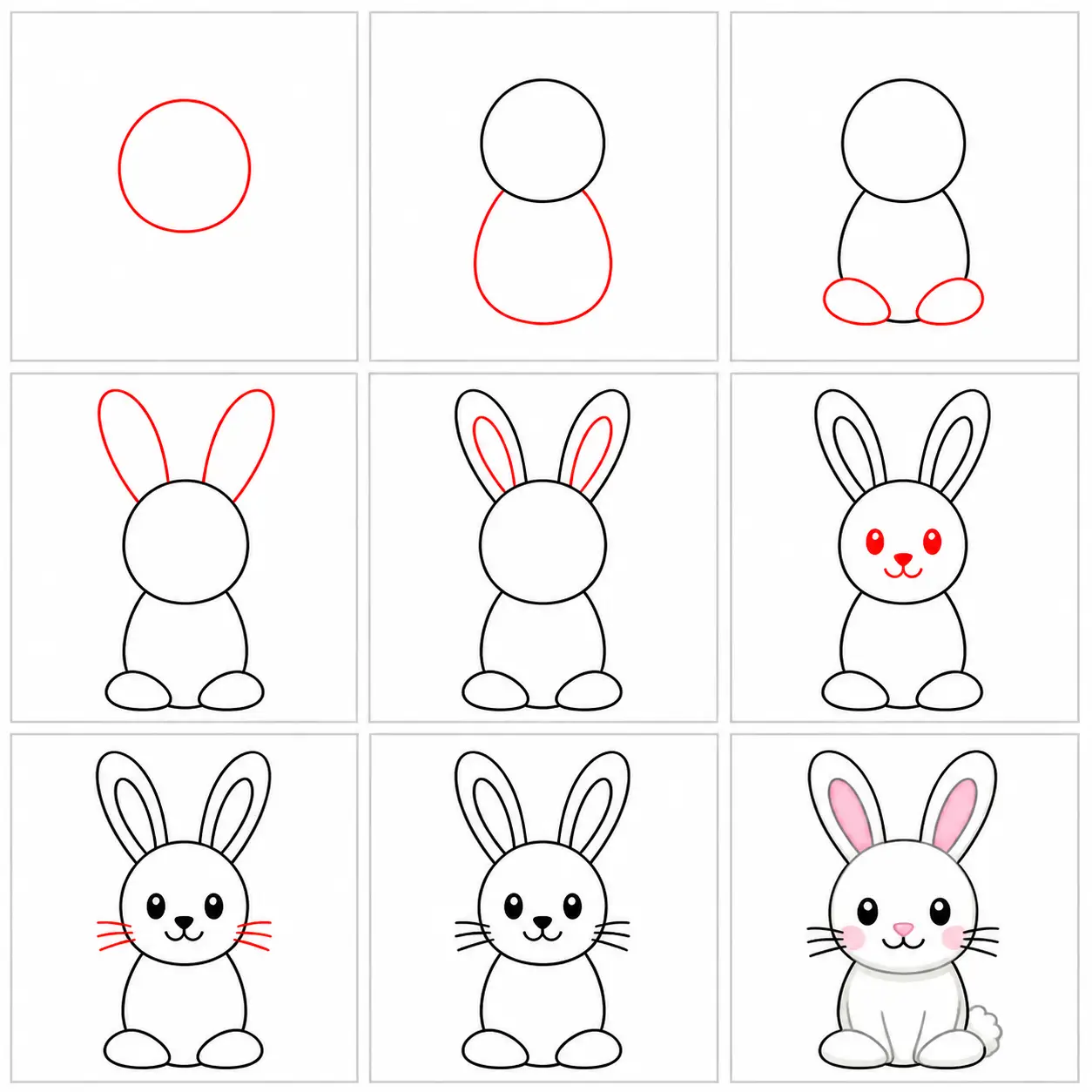 Como Desenhar um Coelho Passo a Passo