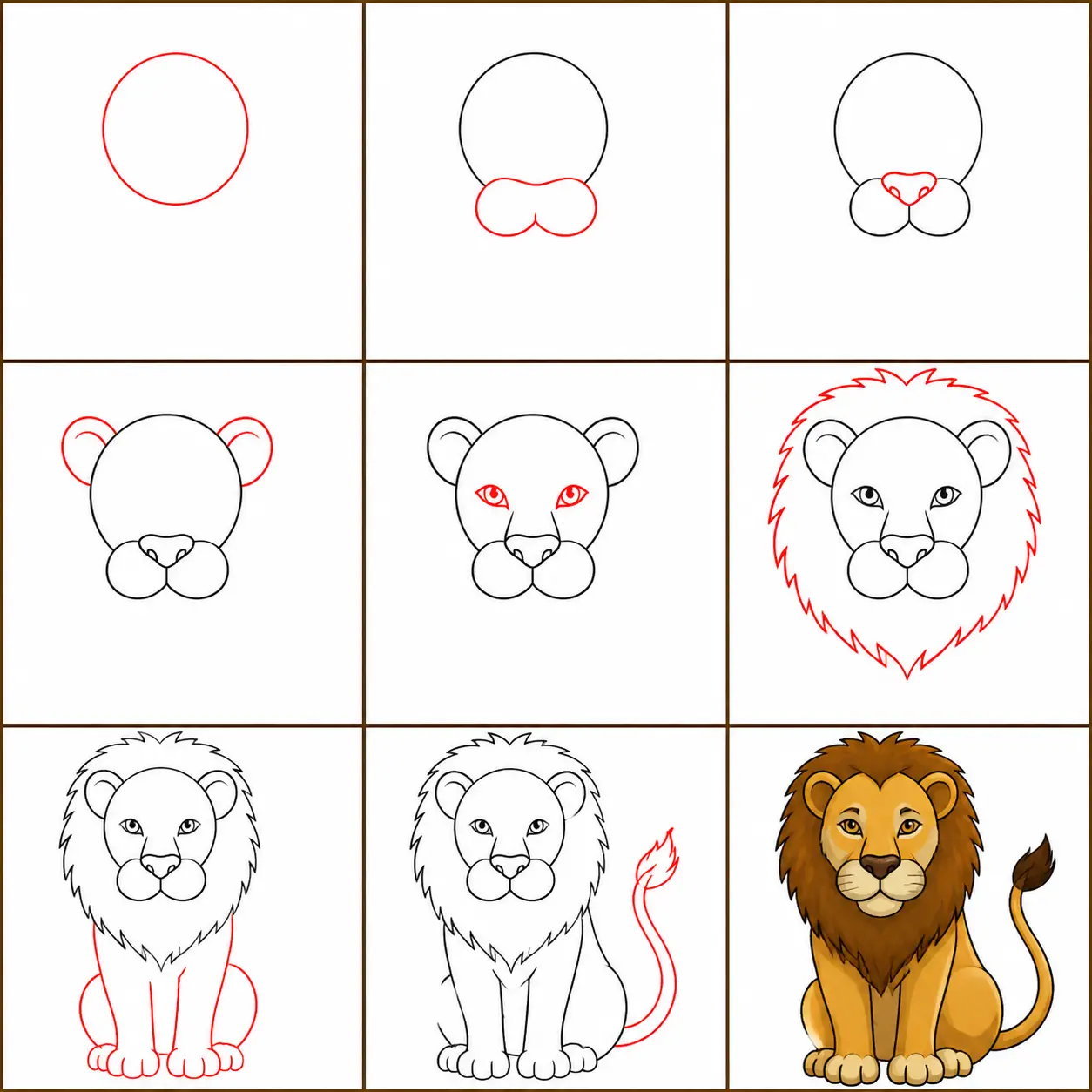 Como Desenhar um Leão Passo a Passo