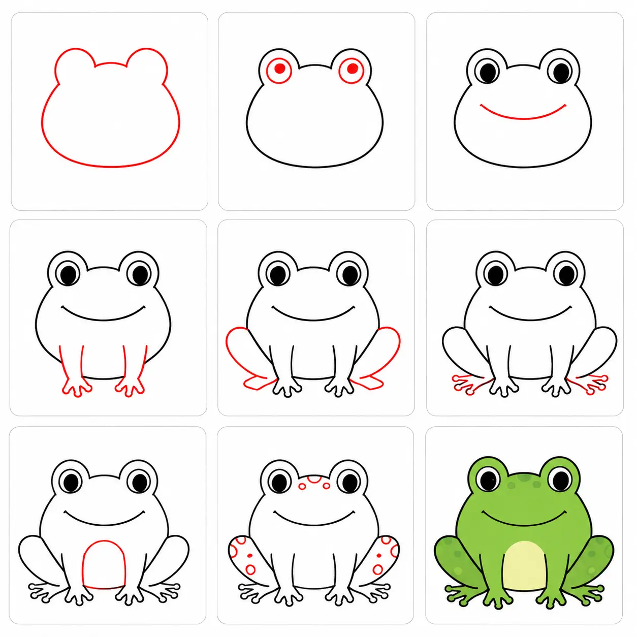 Como Desenhar um Sapo Passo a Passo