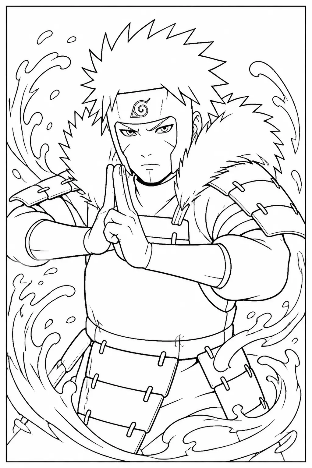 Desenho de Naruto Uzumaki do Naruto para Colorir