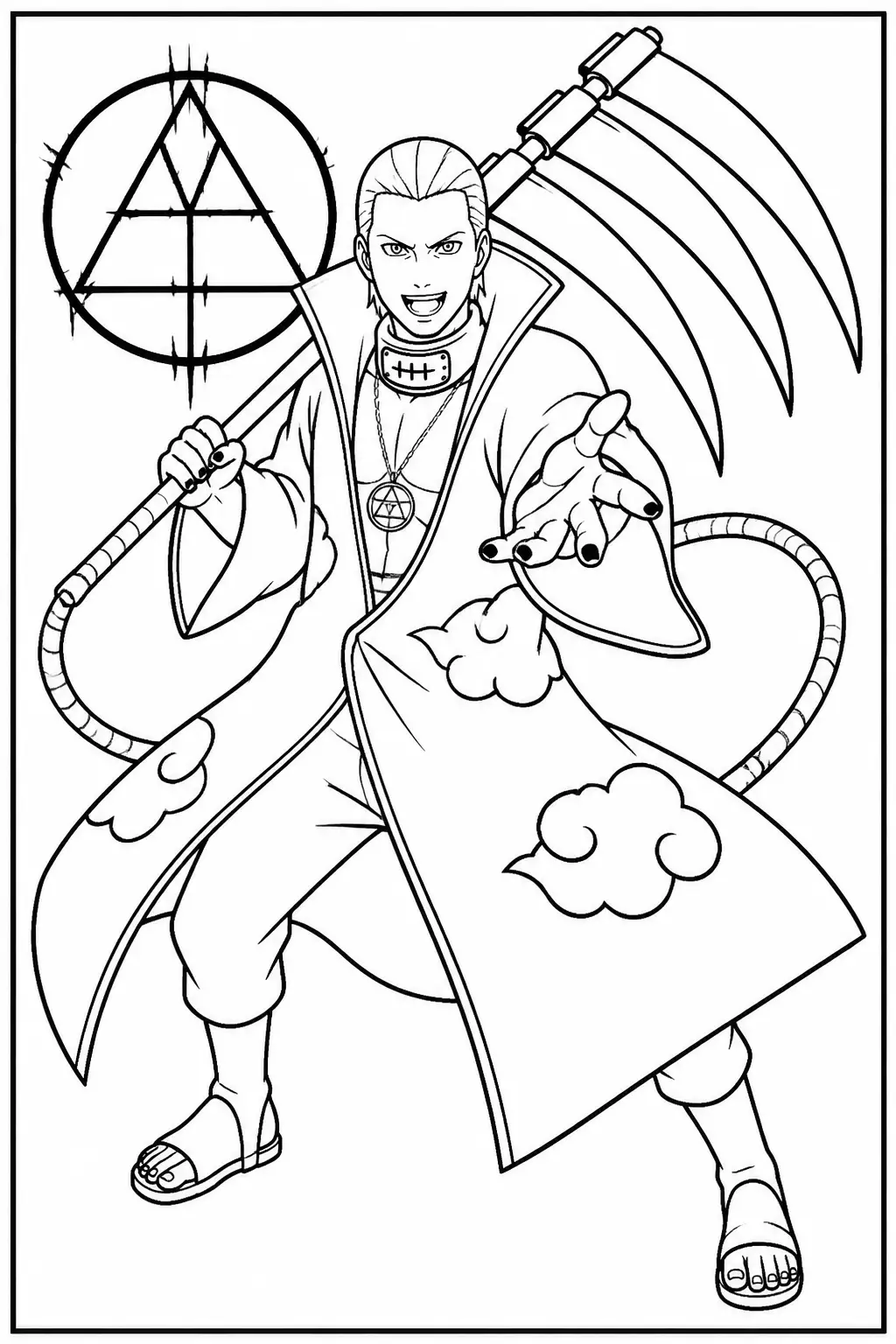 Desenho de Orochimaru do Naruto para Colorir