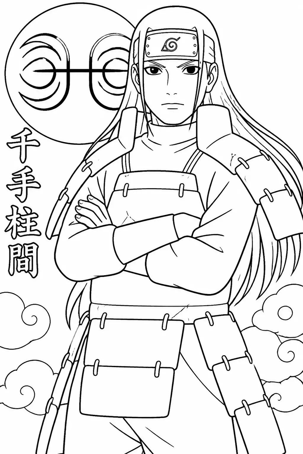 Desenho de Shino Aburame do Naruto para Colorir
