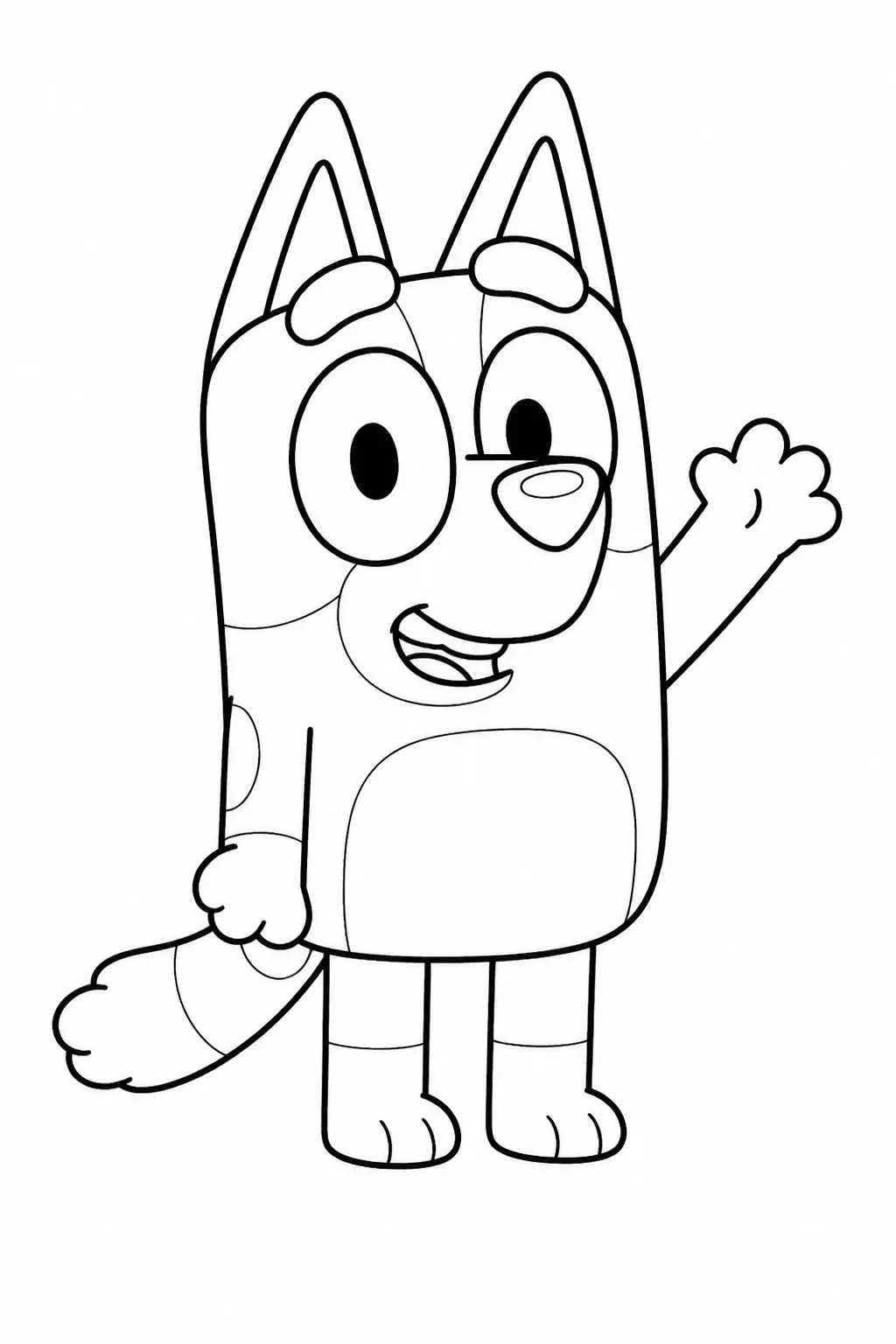 Desenho do Bluey para Colorir