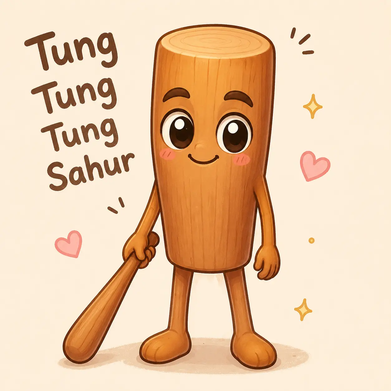 Coloriage amusant de Tung Tung Tung Sahur
