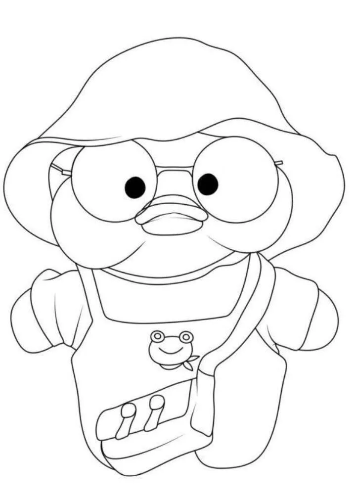 Paper Duck para Imprimir e Colorir com Roupas e Acessórios Divertidos