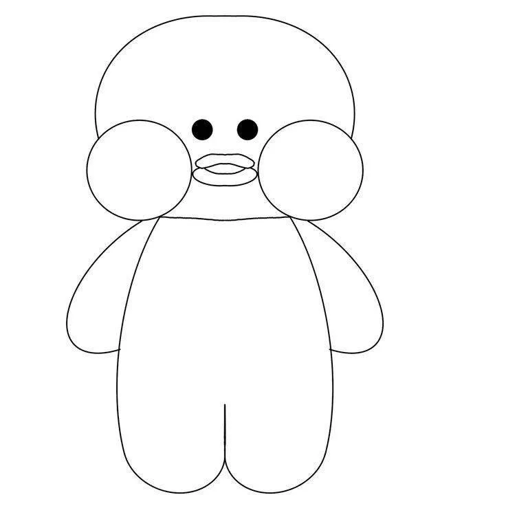 Paper Duck para Imprimir e Colorir com Roupas e Acessórios