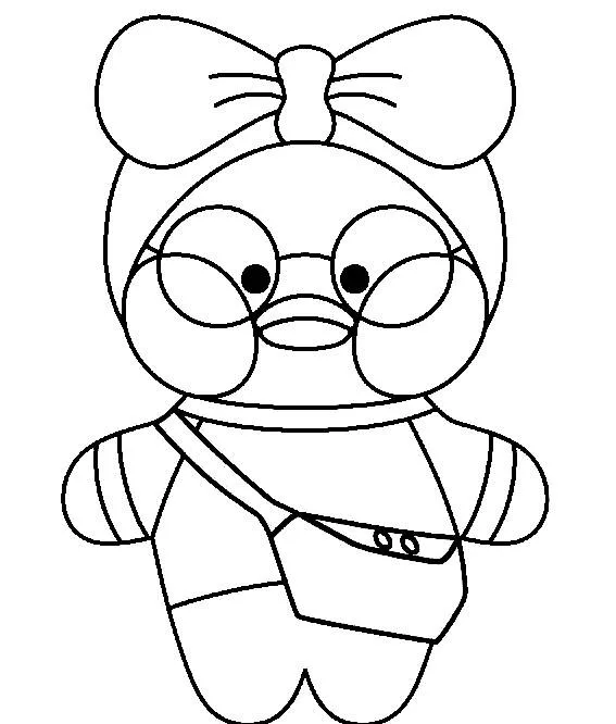 Paper Duck para Imprimir e Colorir com Acessórios Divertidos