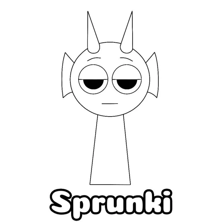 Desenho do Sprunki Divertido para Colorir