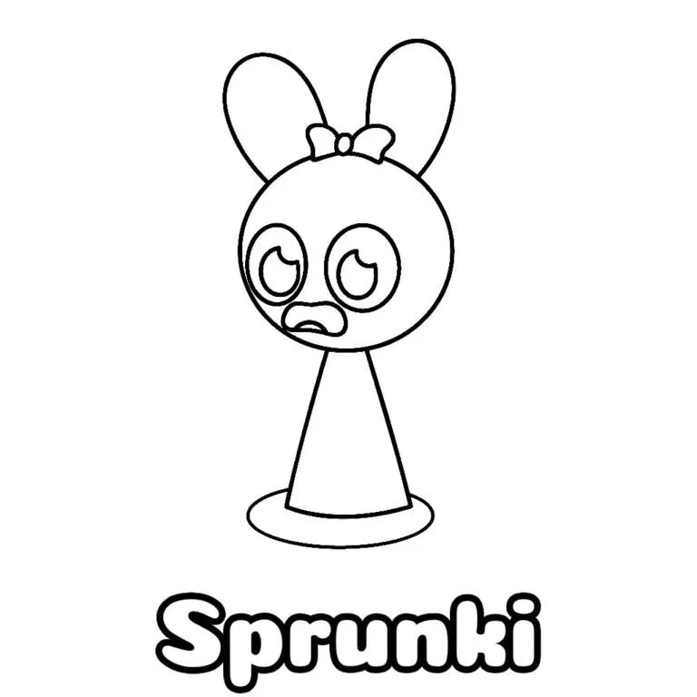 Desenho do Sprunki Engraçado para Colorir