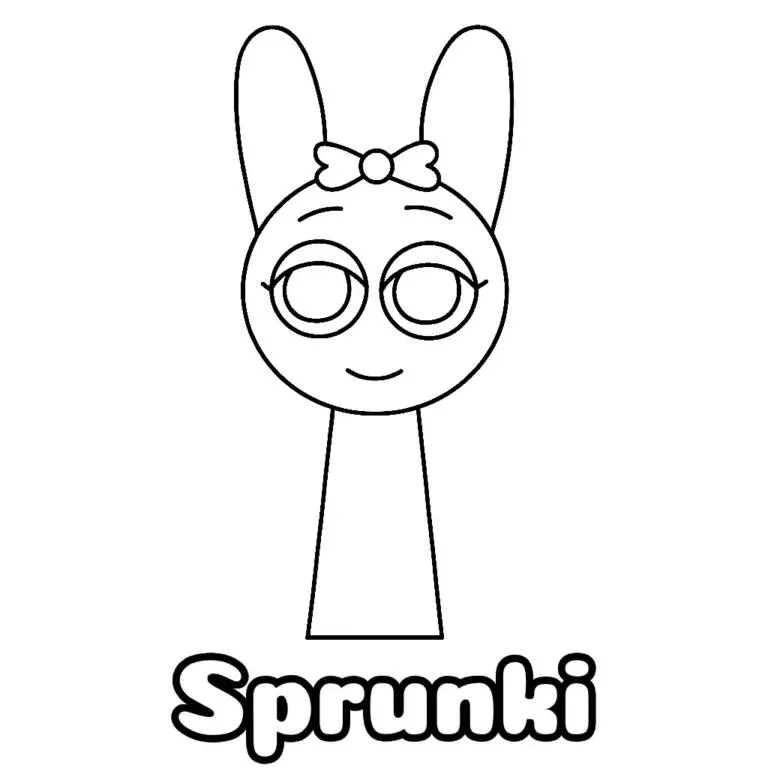 Desenho do Sprunki Divertido para Colorir