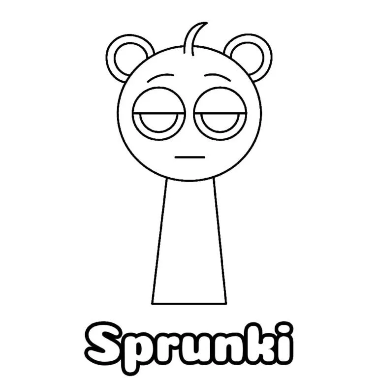 Desenho do Sprunki Divertido para Colorir