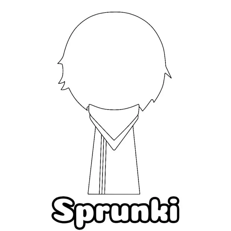 Coloriage Sprunki attrayant