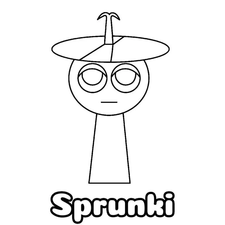 Desenho do Sprunki Divertido para Colorir