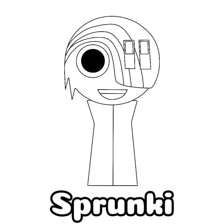 Coloriage Sprunki amusant