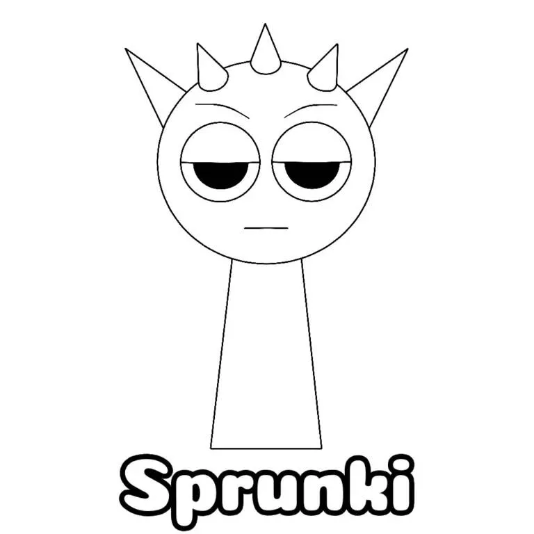 Desenho do Sprunki Divertido para Colorir