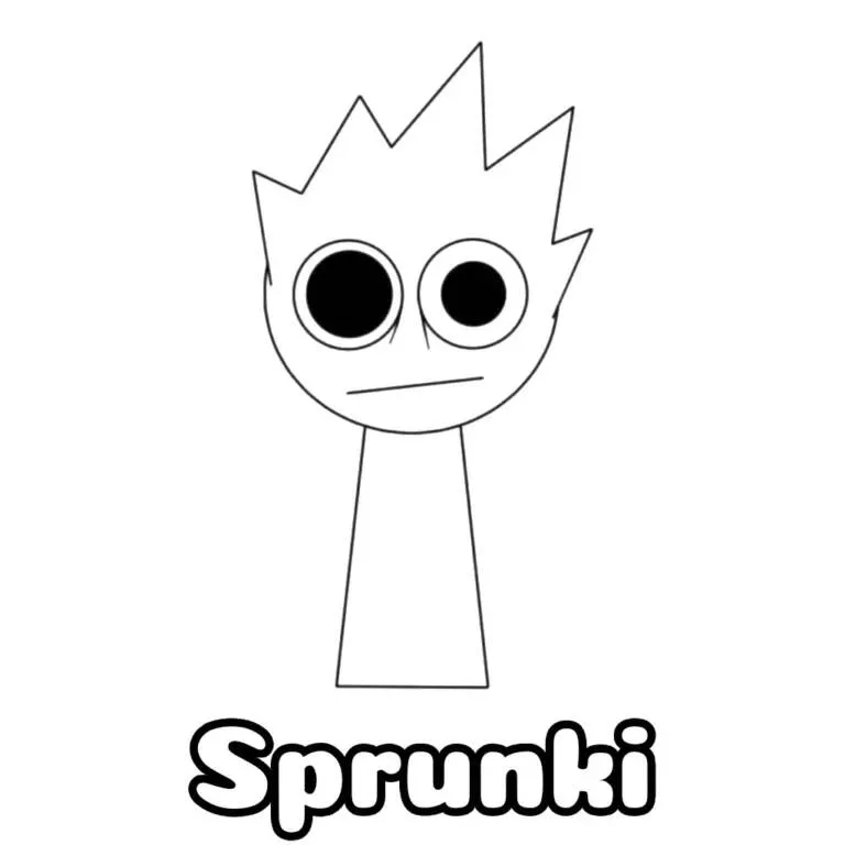 Desenho do Sprunki Divertido para Colorir