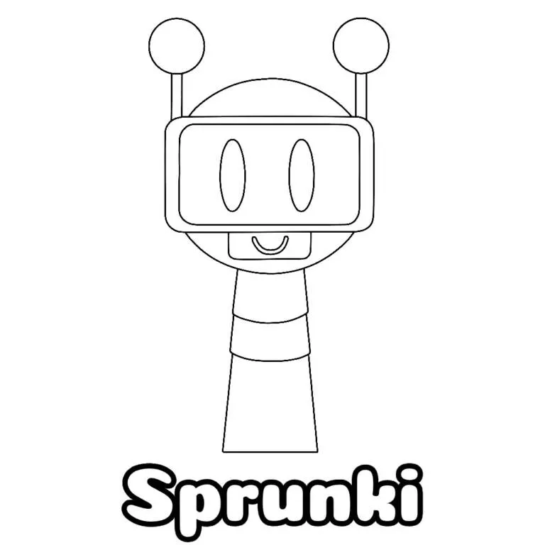 Coloriage Sprunki amusant