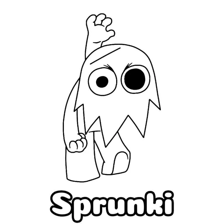 Desenho do Sprunki Divertido para Colorir