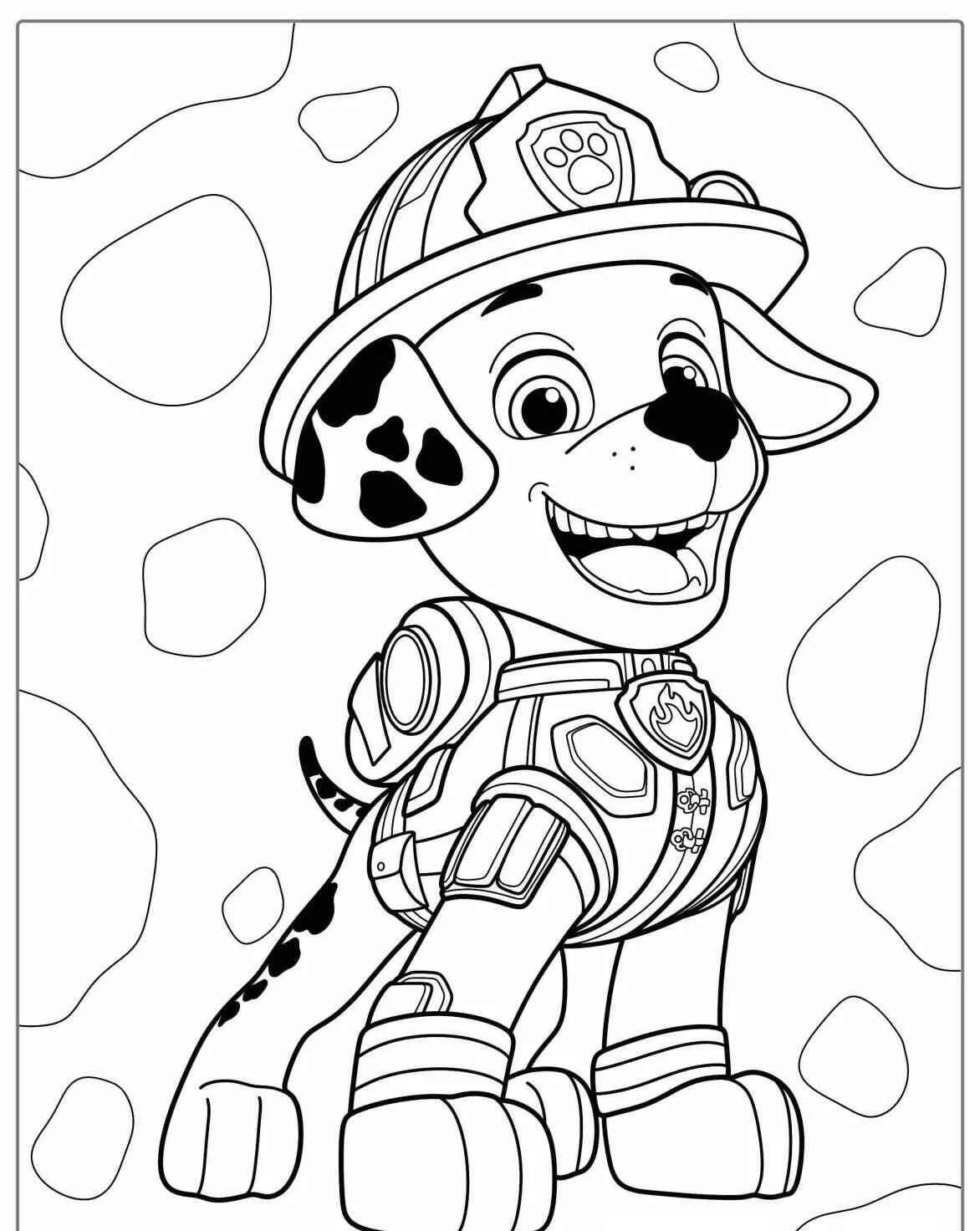 Desenho de Patrulha Canina Marshall para Colorir