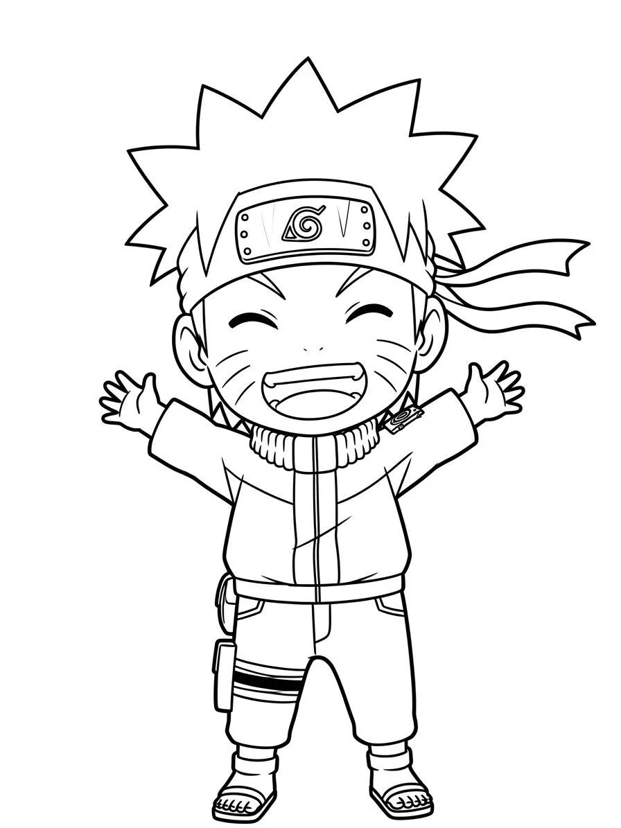 Desenho do Naruto para Colorir