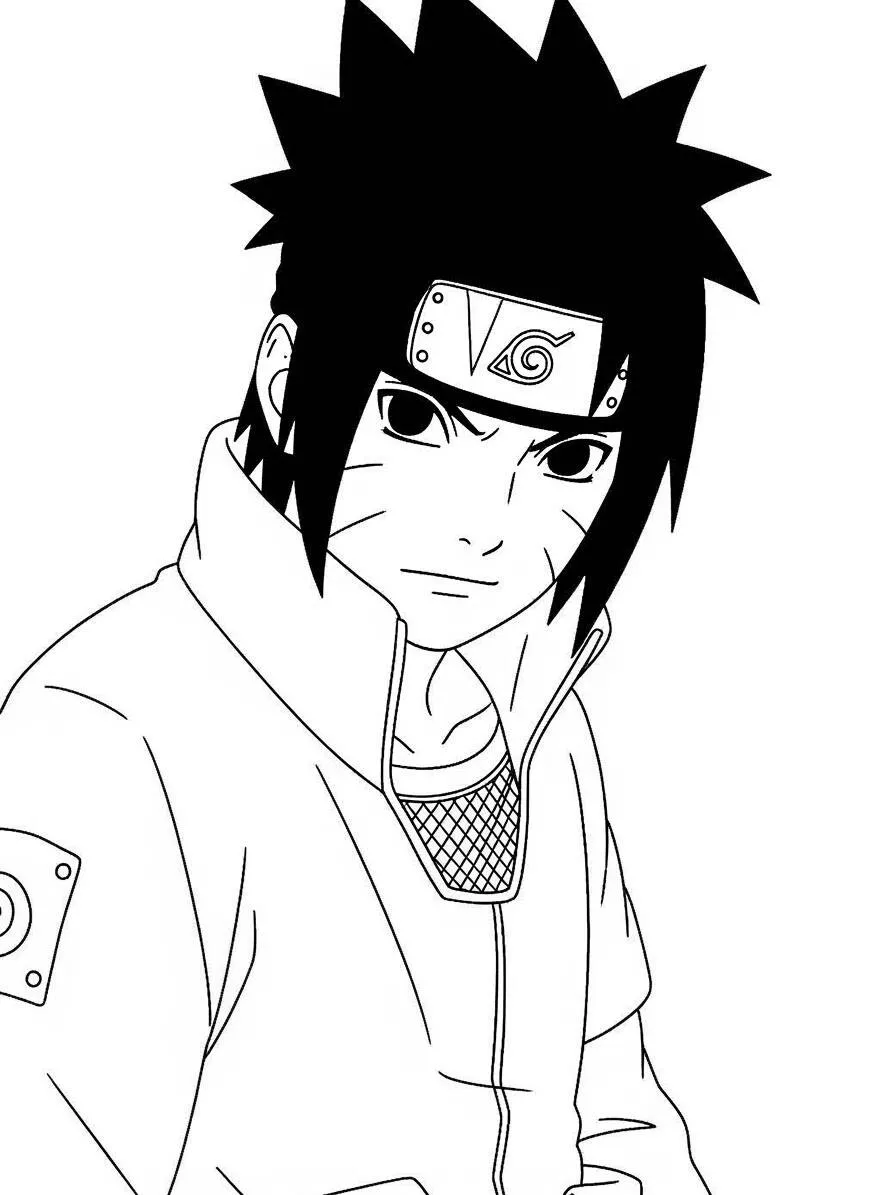Desenho de Naruto Uzumaki para Colorir