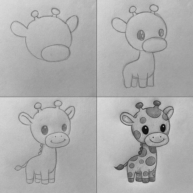 Ideia de Desenho para Desenhar: Como Desenhar uma Girafa Fácil