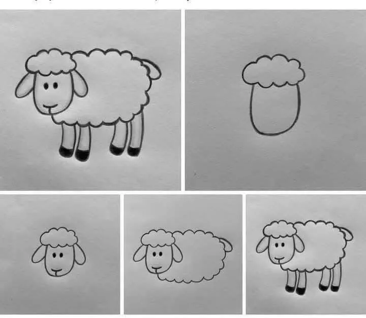Ideia de Desenho para Desenhar: Como Desenhar uma Ovelha Fácil