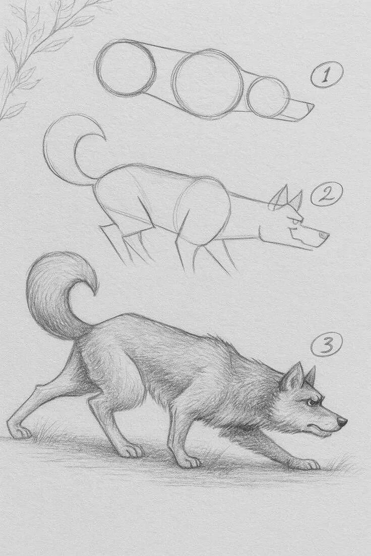 Ideia de Desenho para Desenhar: Como Desenhar um Lobo Fácil