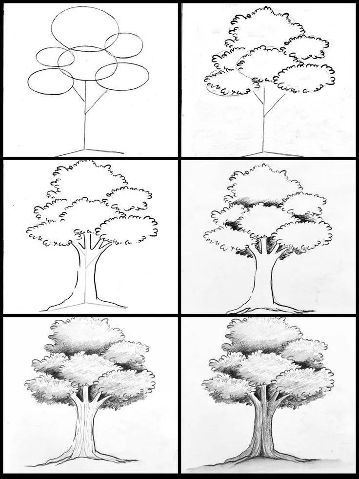 Ideia de Desenho para Desenhar: Como Desenhar uma Árvore Fácil