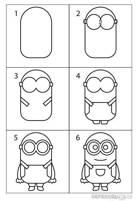 Ideia de Desenho para Desenhar: Como Desenhar um Minion Fácil