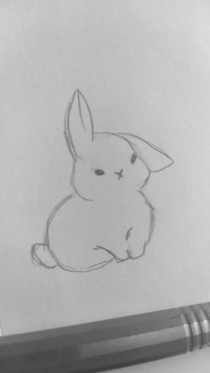 Coisas para Desenhar: Desenho de um Coelhinho Fofo