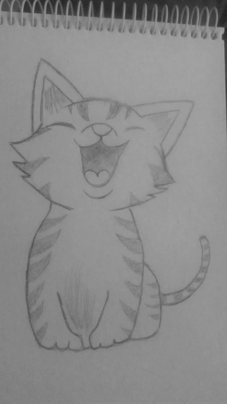 Cose da disegnare: disegnare un gattino sorridente
