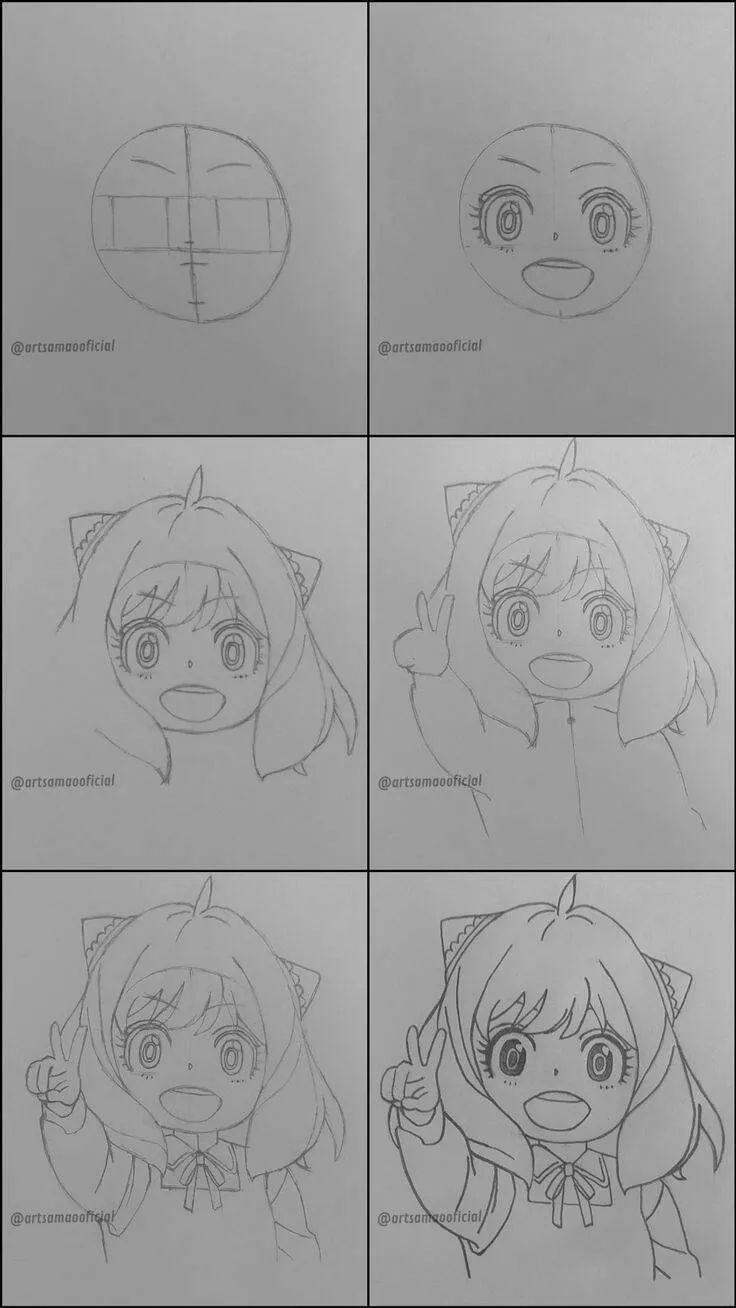 Ideia de Desenho para Desenhar: Como Desenhar uma Menina com Capuz Fácil