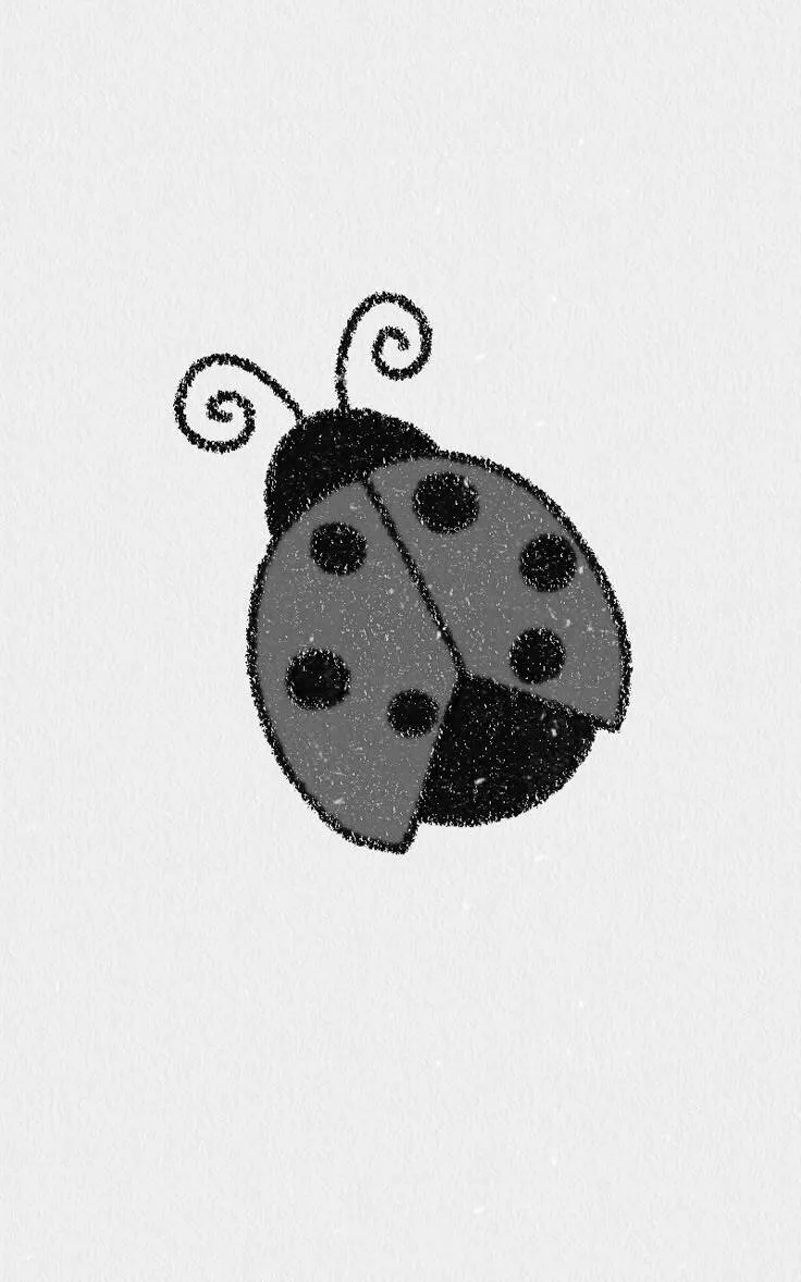 Coisas para Desenhar: Desenho de uma Joaninha Fofa