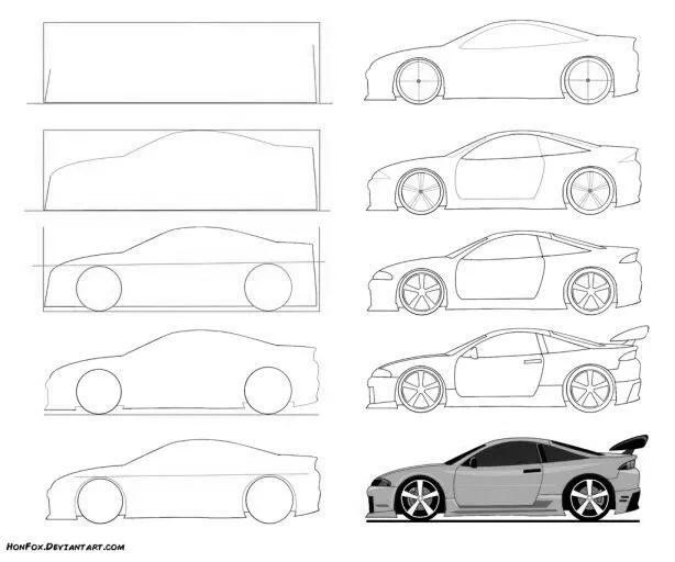 Ideia de Desenho para Desenhar: Como Desenhar um Carro Fácil