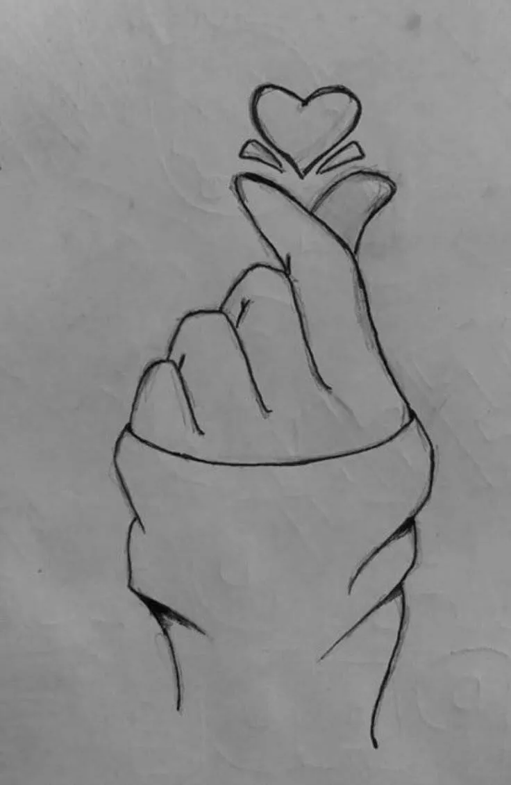 Coisas para Desenhar: Desenho de uma Mão com Coração