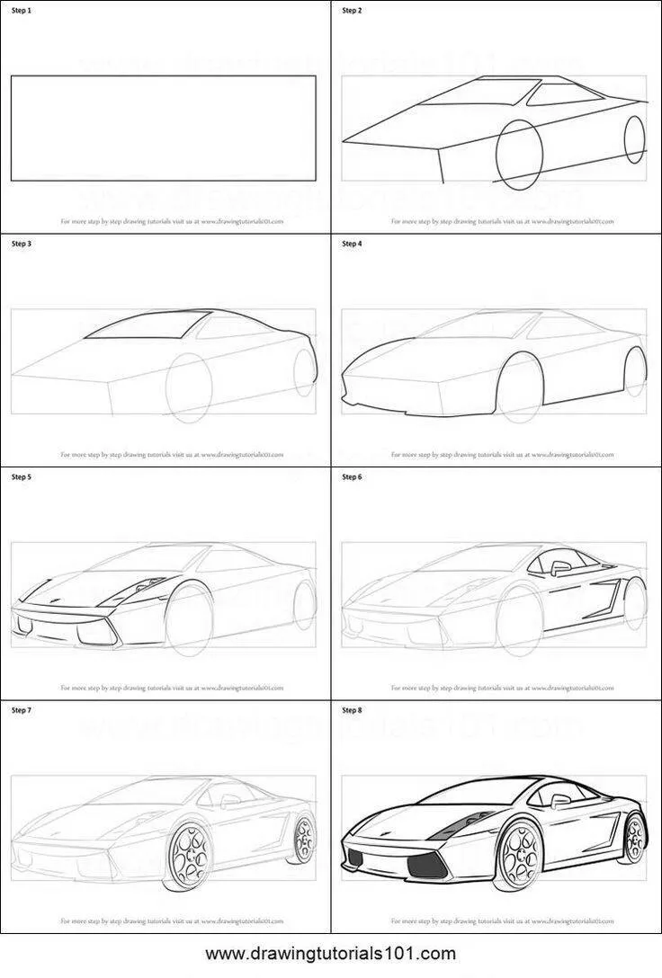 Ideia de Desenho para Desenhar: Como Desenhar um Carro Fácil