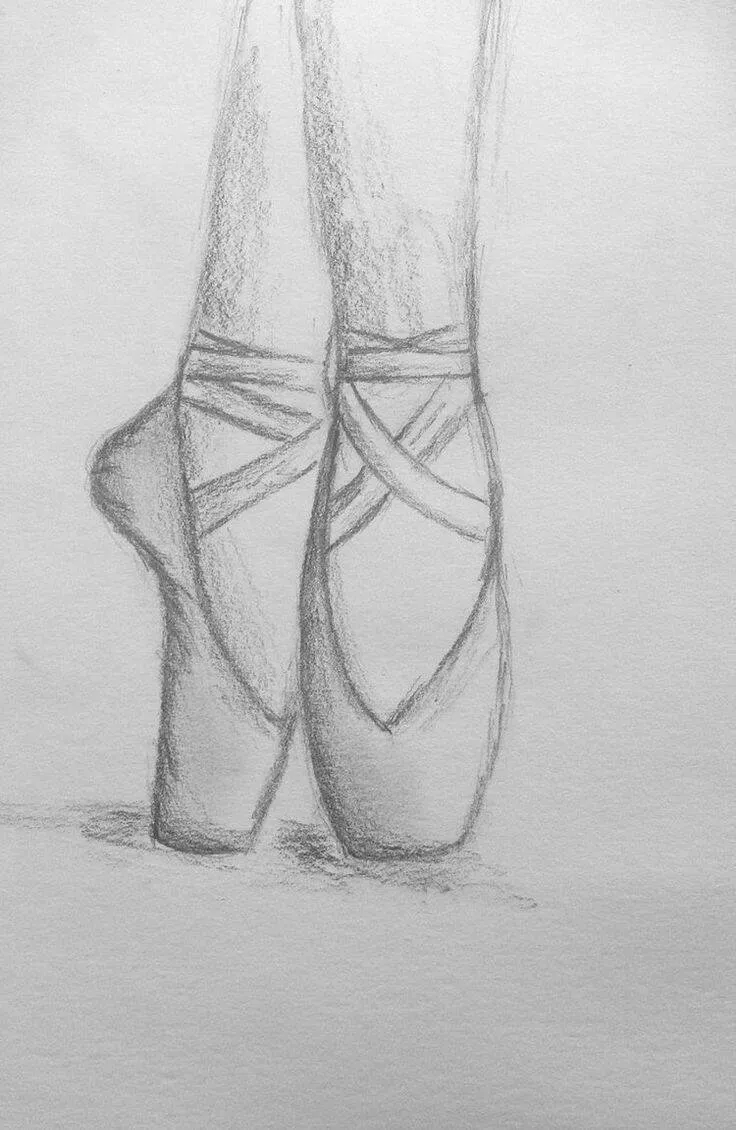Coisas para Desenhar: Desenho de Sapatilhas de Balé Elegantes