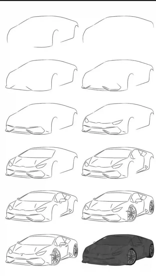 Ideia de Desenho para Desenhar: Como Desenhar um Carro Fácil
