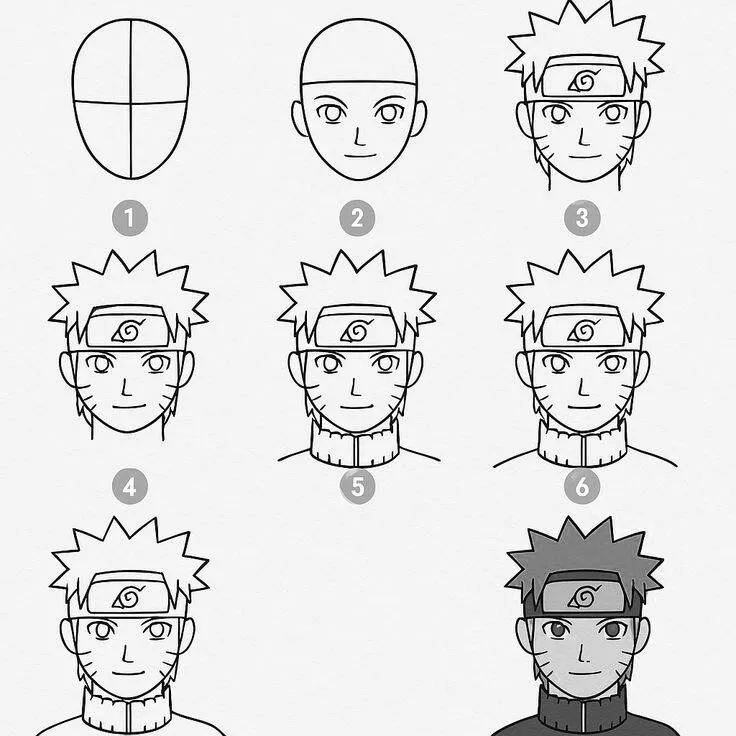 Ideia de Desenho para Desenhar: Como Desenhar o Naruto Fácil
