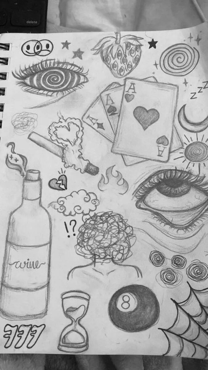 Coisas para Desenhar: Desenho de Olhos e Símbolos Divertidos