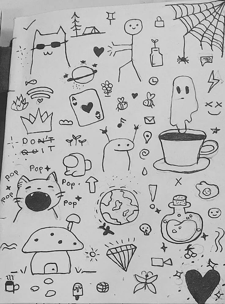 Coisas para Desenhar: Desenho de Elementos Divertidos e Criativos