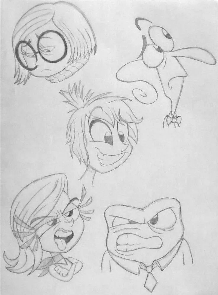 Coisas para Desenhar: Desenho dos Personagens de Divertida Mente