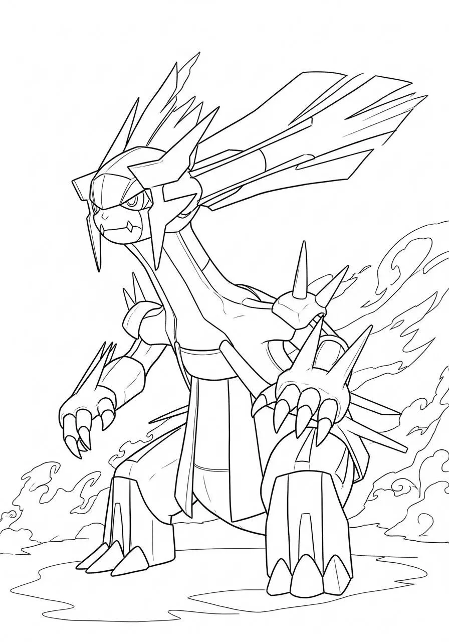 Desenho de Pokémon com o Kyogre para Colorir