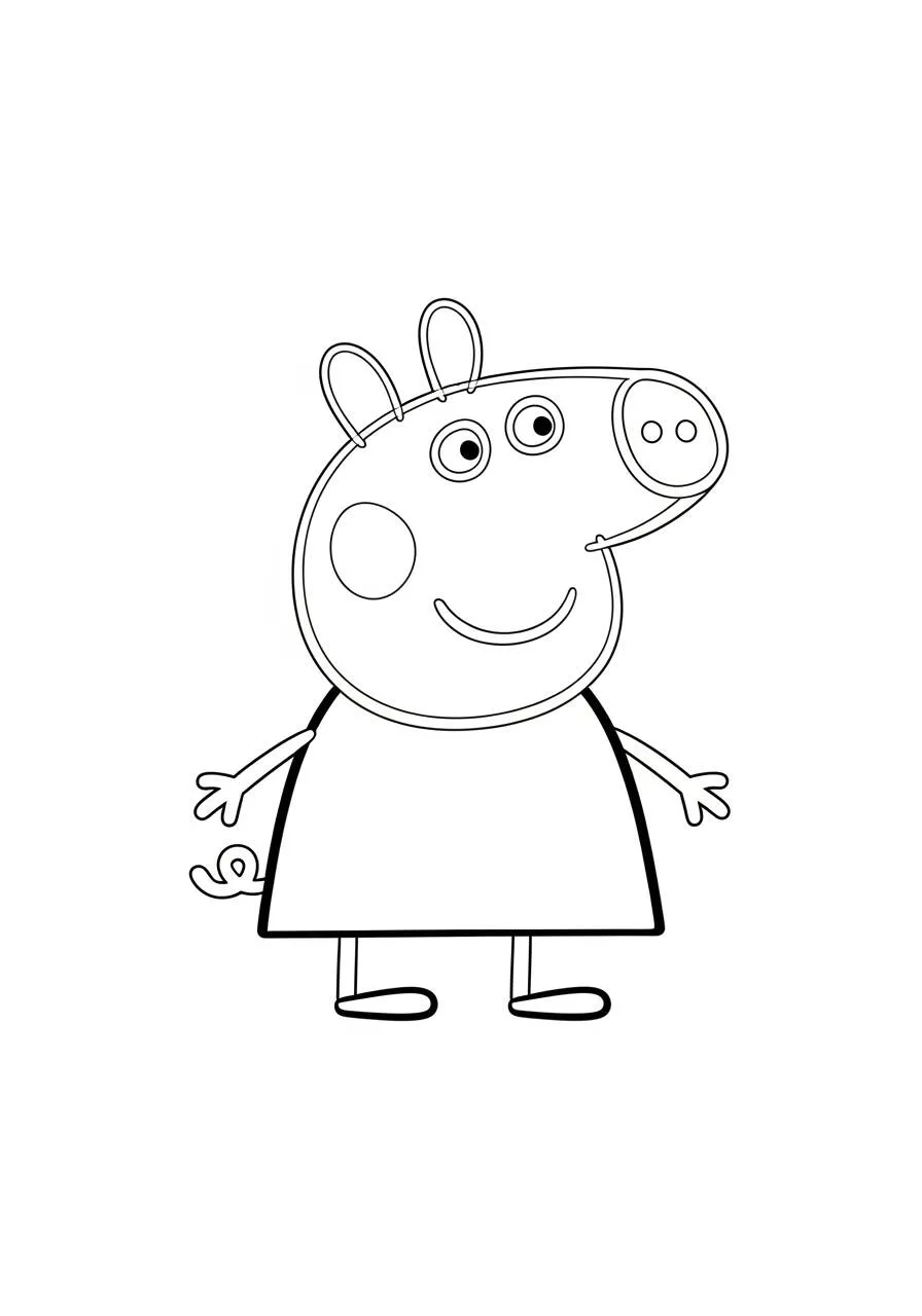 Desenho de Peppa Pig para Colorir
