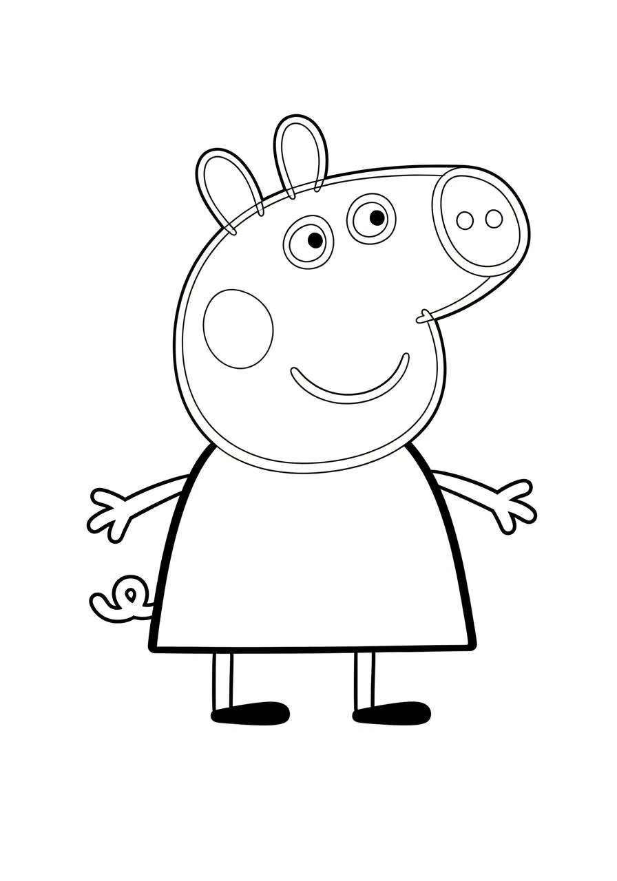 Desenho de Peppa Pig para Colorir